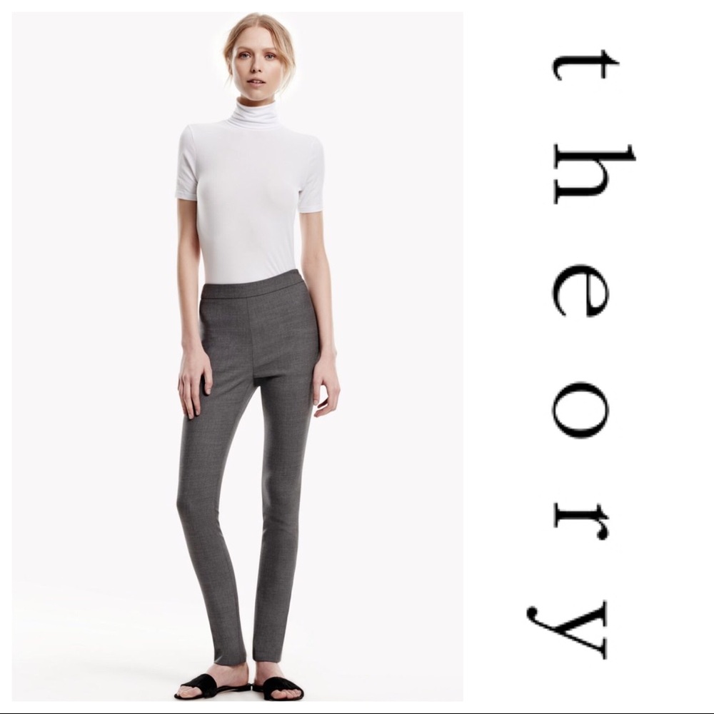 Theory Talluva Pants in Gray Career size 6